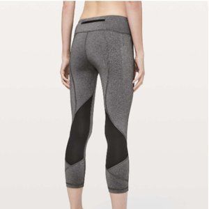 ***Lululemon Pace Rival Crop (Heathered Black/Black)***